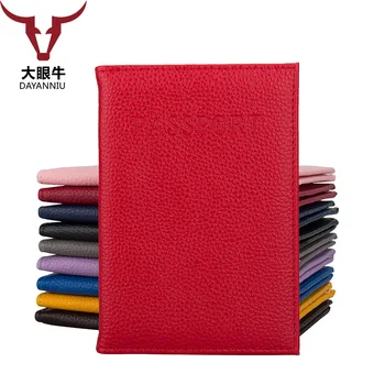 Jednofarebné Medzinárodnej Držiteľa Pasu Candy Red Pas prípade Módne PU Kožené Stlačením Pas Kryt (custom k dispozícii)