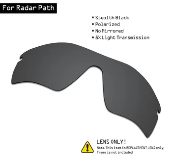 SmartVLT Polarizované slnečné Okuliare Náhradné Šošovky pre Oakley Radar Cesta - Stealth Black