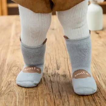 3Pairs/veľa Jeseň a v zime trojrozmerná super hrubé detské ponožky dieťa dieťa dieťa uterák ponožky cartoon froté ponožky