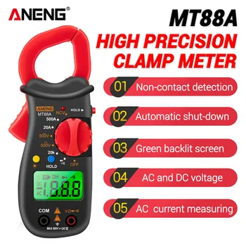 ANENG MT88A Digitálne Svorka Meter Multimeter DC/AC Napätie AC Prúd Tester Frekvencia Kapacita NCV Test