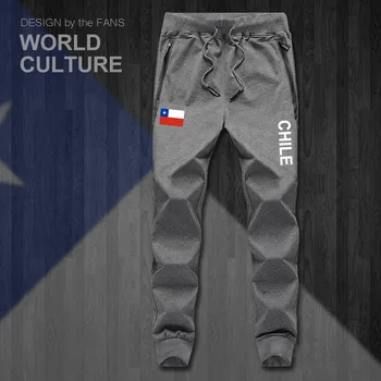 Čile CL, CHL Čilský pánske nohavice joggers jumpsuit tepláky stopy potu fitness fleece taktické bežné národ krajiny leggin NOVÉ