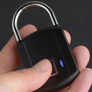 Anti-theft USB Nabíjateľné Smart Keyless Elektronické Odtlačkov prstov Zámok Proti krádeži Bezpečnosť Bezpečnostný Visiaci zámok Dverí Batožinového Prípade Zámky