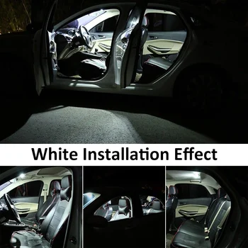 16 Ks Auto Biele Interiérové LED Žiarovky Balík rokov 2011-2016 BMW F10 528i 528i 535i 535i xdrive k550i k550i M5 Mapu Dome Licencie