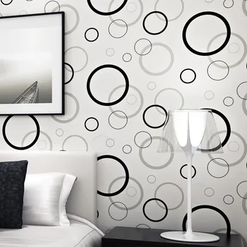 Beibehang minimalistický 3d podlahy tapety pre obývacia izba kruhu kruhu TV pozadie spálňa spálňa non tkané stenu papier behang