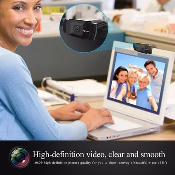 HXSJ webová kamera HD Kamera 5 Miliónov AF Fotoaparát, HD web cam Podporu 720P 1080P pre Video Konferencie a Android Smart TV