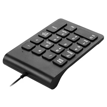 Mini USB Káblové Numerická Klávesnica Num 18 Kľúče, Digitálne Klávesnica pre Účtovné Teller Notebooku Windows Android Notebooky Tablety PC