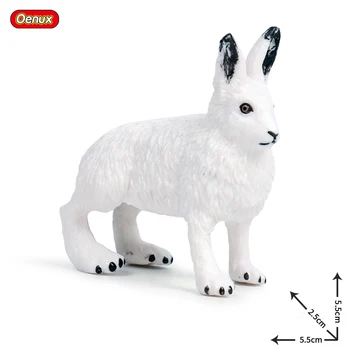 Oenux 11PCS Klasické Arktických Zvierat Ľadový Medveď Líška, Zasnežené, Sova Vlk Zajaca Akčné Figúrky Model Figúrka Miniatúrne Krásne Dieťa Hračku