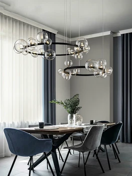 Nordic LED novinka sklo bublina luster moderná jedáleň lampa spálňa lampa jednoduchý domov obývacia izba luster osvetlenie