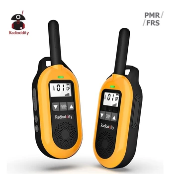 2 ks Radioddity FS-T2 FRS/ PR-T2 PMR NOAA bez Licencie Walkie Talkie Nabíjanie pomocou pripojenia USB Dva Spôsobom Rádio CTCSS DCS