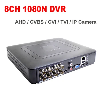AHD 8CH DVR Mini 1080N CCTV HD Rekordér kamerový Bezpečnostný Systém Hybrid Onvif Pre IP Kamery Analógový AHD CVI TVI 1080P