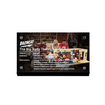 Akrylových displeja, stojan značky pre stvoriteľa 21302 Big Bang Theory hračky, stavebné bloky