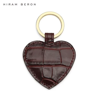 Hiram Beron Osobné Keychain Kožené Kľúča držiteľa srdce tvar krásne darčekové výrobky dropship veľkoobchod