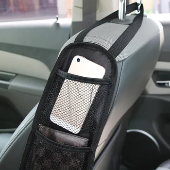 Auto telefón majiteľa vozidla box autosedačky skladovanie taška telefón taška sedadlá bočné zavesenie skladovanie oka taška veľká veľkosť 42*14 cm ping