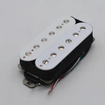 Alnico 5 Elektrická Gitara Snímač Humbucker Dvojité Coil Pickup Alnico V Gitarové časti Biely