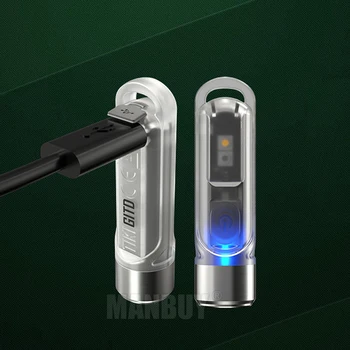 Originálne Nitecore TIKI GITD Fluorescenčné Shell USB Nabíjateľné Mini Poket Pochodeň 300 lm Outdoor Camping, Rybárčenie Ľahké Cestovanie