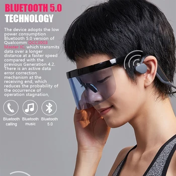 Kostné Vedenie Slúchadlá Bluetooth V5.0 Otvoriť Slúchadlo Bezdrôtového Free Uši na Zníženie Hluku Šport pre Beh Fitness Jazdy