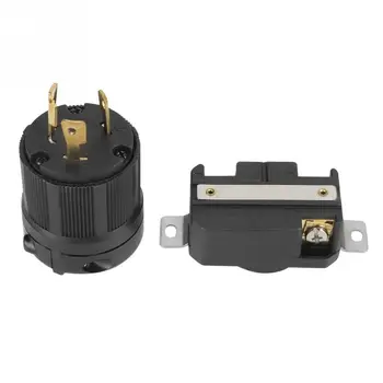 Twist Lock Elektrických 3 Pin Plug Zásuvkou Konektora Samec & Zena NEMA L6-30P L6-30R 30A 250V