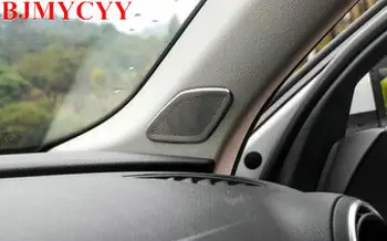 BJMYCYY 2KS/SET Automobilový stĺpec zvuk z nehrdzavejúcej ocele, ozdobné flitre pre Audi A3-2017