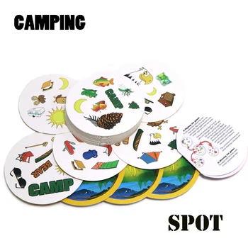 Spot to camping dvojité to anglická verzia deti, darčeky pre rodinný dom strana karty hry, cestovné hry