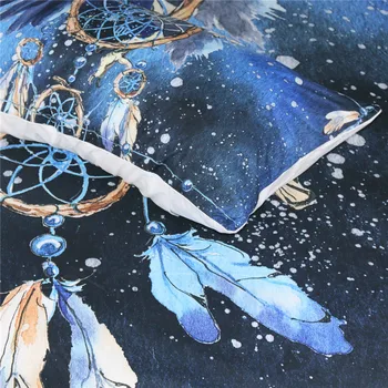 BeddingOutlet Dreamcatcher obliečka na Vankúš Modrý Galaxy Dekoračné obliečky na Vankúš České Vankúš Dospelých Plešatý Eagle posteľná bielizeň 2ks