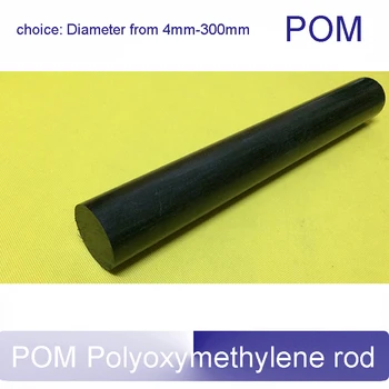 2 ks 50 cm čierna dĺžka dia od 4 mm do 300 mm POM rod Polyoxymethylene rod tuhého plastu