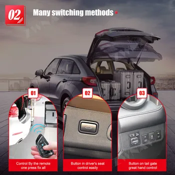 Jednoduchá inštalácia Smart Auto Elektrické Chvost Brány Výťah pre Toyota Highlander s Diaľkovým ovládaním Jednotky Sídlo Tlačidlo Ovládací Set