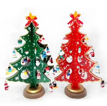 DIY Drevené Vianočný stromček,vianočné dekorácie,Tvorivé Vianočný stromček,dekorácie Stola