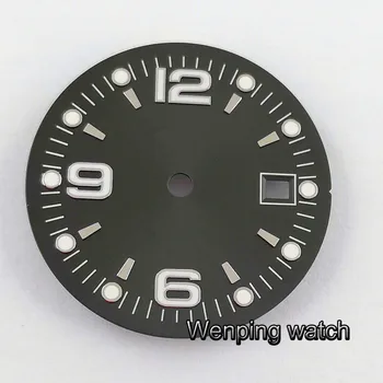 31.5 mm Bliger modrá čierna strieborné hodinky Ciferník svetelný Fit ETA 2836/2824 DG2813/3804 Miyota 8215 821A 8205 automatický pohyb P934