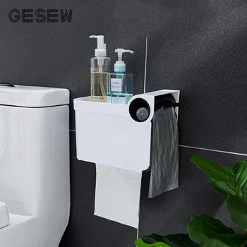 GESEW Prenosné Toaletného Papiera Držiak na Boxovacie-free Roll Paper Dávkovač Pre Wc WC Domov Úložný Box Organizátor Kúpeľňových Doplnkov