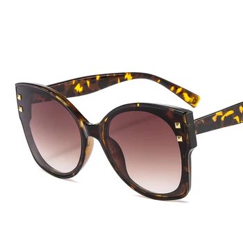 2020 Luxusné Značky Nadrozmerné Okuliare Pre Ženy Atraktívnemu Gradient Rámom Slnečné Okuliare Nit Veľké Slnečné Okuliare Žena Luk Cat Eye Okuliare