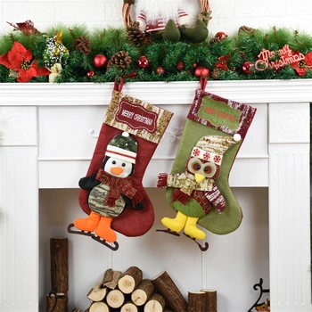 Santa Claus Snehuliak Ponožky Vianočná Pančucha Bavlna Vianočné Dekorácie Pre Domov Vianočné Darčeky Na Nový Rok Dar 2021