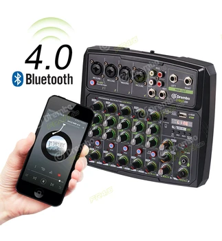 Debra FR4/6GO DJ Konzola s Bluetooth,USB, monitor,mobilný telefón, živé vysielanie rozhranie pre spev a live vysielanie