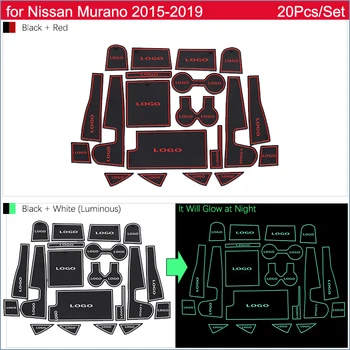Anti-slip Dvere Gumy Pohár Vankúš na Nissan Murano Z52~2016 2017 2018 2019 Brány Mat Groove Rohože Auto Interiérové Doplnky