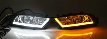 Pre Škoda Superb Roky 2013-Super Jas Nepremokavé ABS Auto DRL 12 LED Denných prevádzkových Svetlo S Hmlové Svietidlo Kryt
