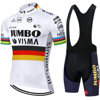 2021 tím jumbo visma cyklistika dres nastaviť mužov požičovňa maillot MTB Preteky ropa ciclismo hombre lete rýchle suché bicykli handričkou 12D GÉL