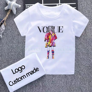 Chlapec Dievča 2020 Princezná Móde Harajuku T Shirt Lete Graphic Tee Tričko Deti oblečenie Zábavné kórejský Topy Kawaii Streetwear