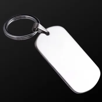QOONG Môže Rytie Na Oboch Stranách Zákazku Kovové Karty prívesok Muži Ženy Osobné Krúžok Podpis Auto Keychain P02