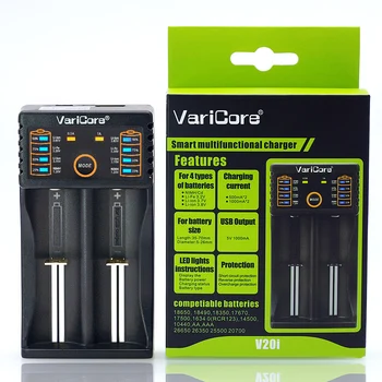 VariCore U4 V10 V20i nabíjačka pre nabíjanie batérie 18650 26650 a iné lítiové batérie pre elektronické cigarety batte