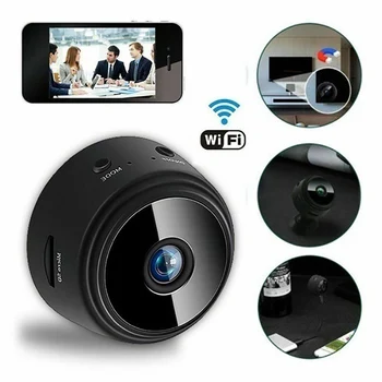 A9 4K/1080P Wifi Mini Kamera Home Security P2P Fotoaparát, WiFi Nočné Videnie Bezdrôtové bezpečnostné Kamery Diaľkové Monitorovanie Phone