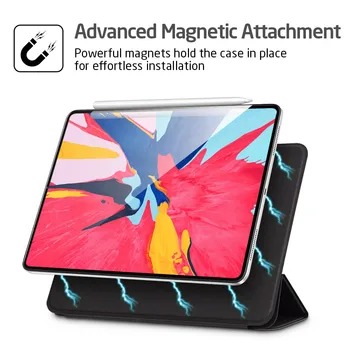 ESR Magnetické puzdro pre iPad Pro 12.9 2018 2020 Kryt Trifold Stáť Auto Sleep/Wake Smart puzdro pre iPad Pro 11 12.9 2020