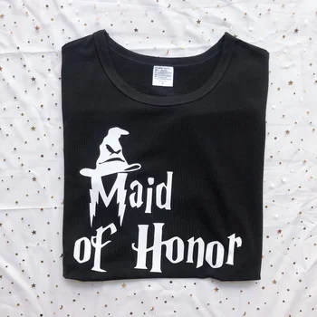 OKOUFEN Svadobné Bachelorette Party Nevesta Bridesmaid, Maid Of Honor T-shirt Tumblr Nové Módne Ženy Top Tím Tee Plus Veľkosť Roztomilý