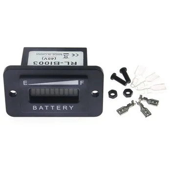 Indikátor batérie Meter Rozchod 48 Volt LED Klub Auto na Golfový Vozík Príslušenstvo Lead-acid Battery palivomer
