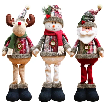 Dekorácie Na Vianočný Stromček A Vianočné Ozdoby Santa Claus Snehuliak Elk Bábika Domáce Dekorácie, Darčeky