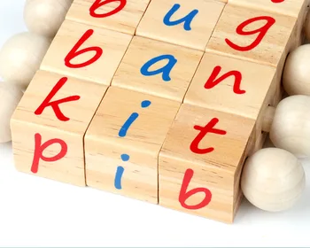 Dropshipping Pinjin Stavebným Anglický Pravopis Slova Pravopis Abeceda Magic Cube Učebných Pomôcok Montessori Vzdelávania V Ranom Veku