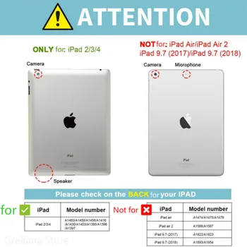 Pre iPad 2 3 4 v Prípade, Ľahký Smart Slim Shell Priesvitné Matný Zadný Kryt pre iPad 2 3 4 Auto Wake/Spánku A1395 A1396 A1430