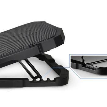 Nový Dotykový LCD displej Herný Notebook cooler 2 USB Porty a 4 chladenie Ventilátory notebook chladenie Air pad Notebook Stojan pre 12-15.6 palcov