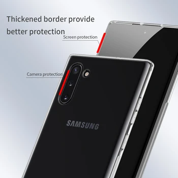 Pre Samsung Galaxy Note 10+ Pro TPU Prípade NILLKIN Prírody Transparentné Silikónové Mäkké kryt pre Samsung Poznámku 10 poznámka 10 Plus Prípade, 5G