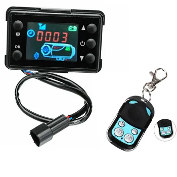 12V 24V Univerzálny LCD Monitor Prepínač + Diaľkový ovládač vhodný Pre Auto Dieselov Ohrievač Vzduchu Parkovanie Ohrievač Príslušenstvo
