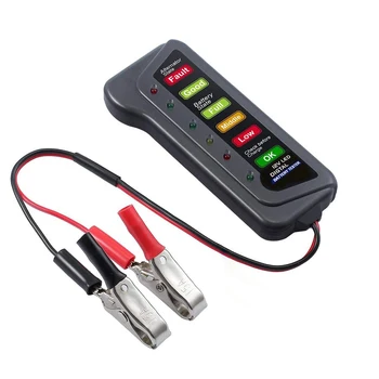 Mini 12V autobatérie Tester 6 LED Svetlá Displej Auto Auto Diagnostický Nástroj Auto Batéria Alternátor Pre Autá Vozidlo, Motocykel