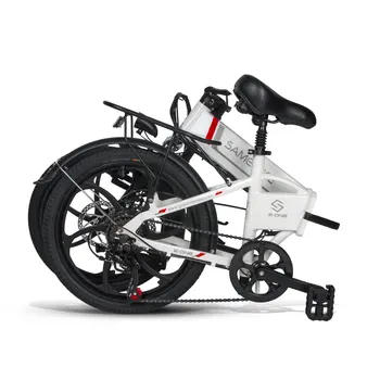 Samebike 20LVXD30 350W Elektrický Bicykel 48V 10.4 AH Li-ion Batéria Skladacia E-Bike s EÚ Plug